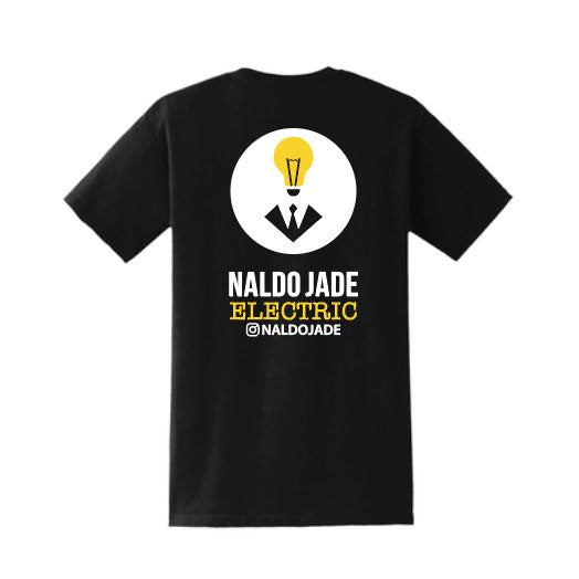 T-Shirt With Custom Naldo Jade Logo - Black